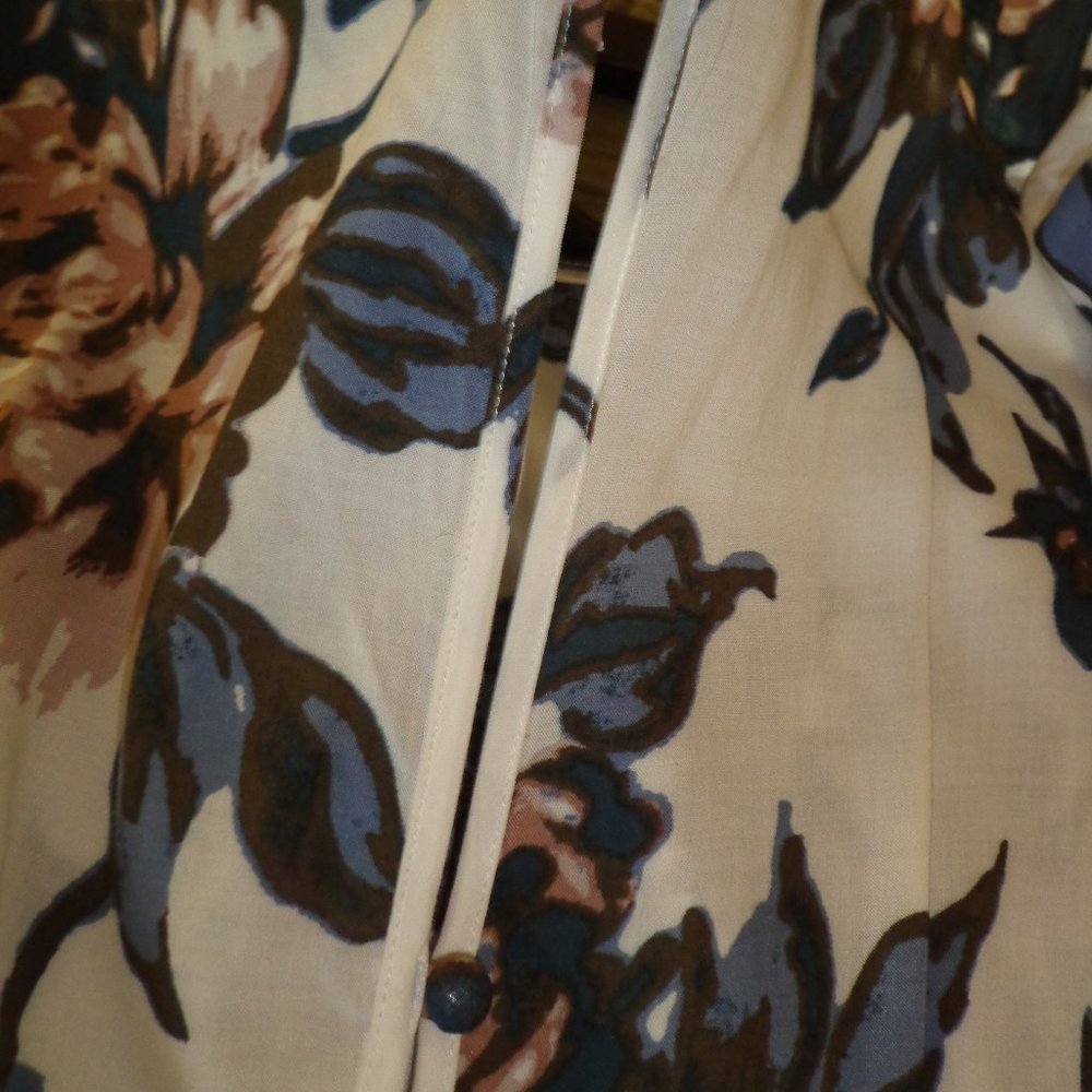 FIRM Free People First Kiss Asymmetrical Maxi Dress S/P 3/4 Sleeve Floral Lined - Picture 16 of 16